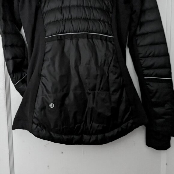 Lululemon Down for It All Jacket Lightweight Black Size 2 - Picture 7 of 10